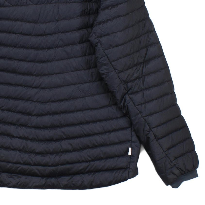 Mens Quilted Jacket Down Hooded Full Zip Lining