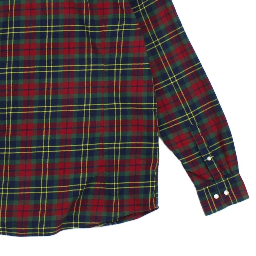 Mens Check Shirt Tartan Long Sleeve Button Up Classic