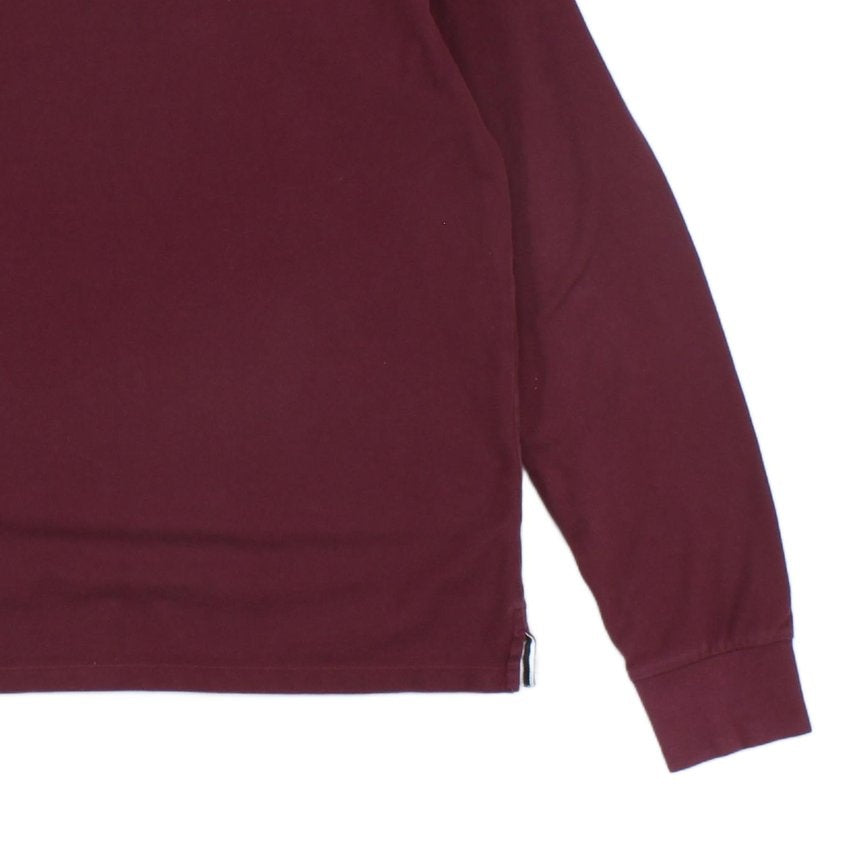 Mens Polo Shirt Slim Fit Long Sleeve Embroidered