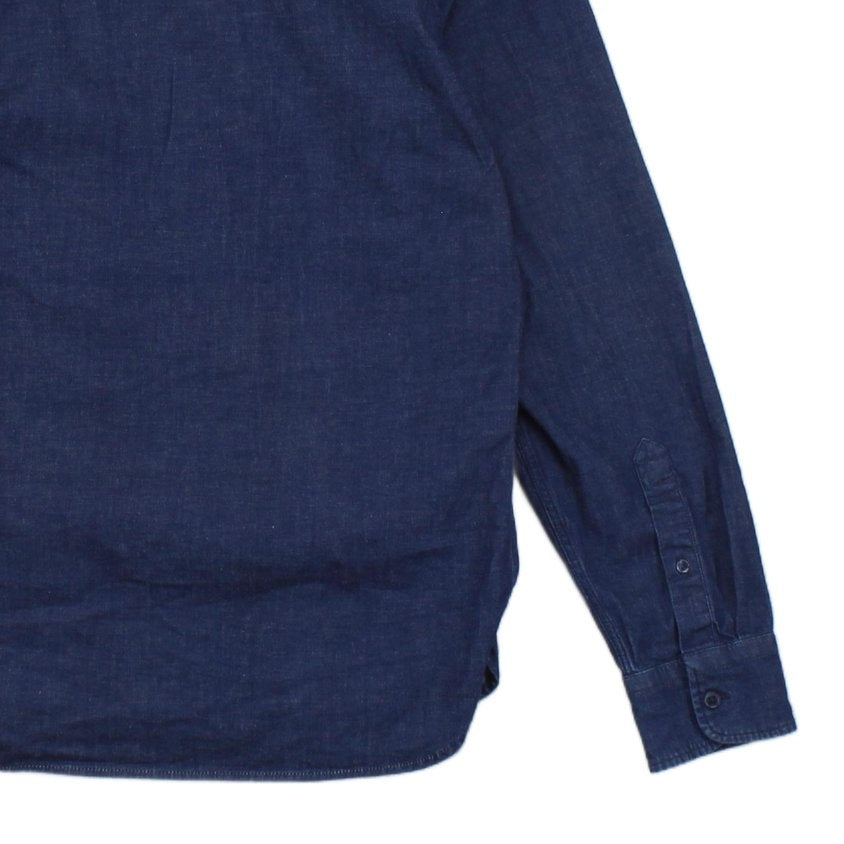 Mens Denim Shirt Button Up Stretch