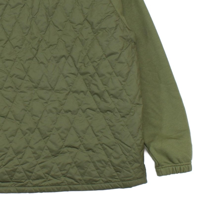 Mens Quilted Jacket Pullover 1/4 Zip