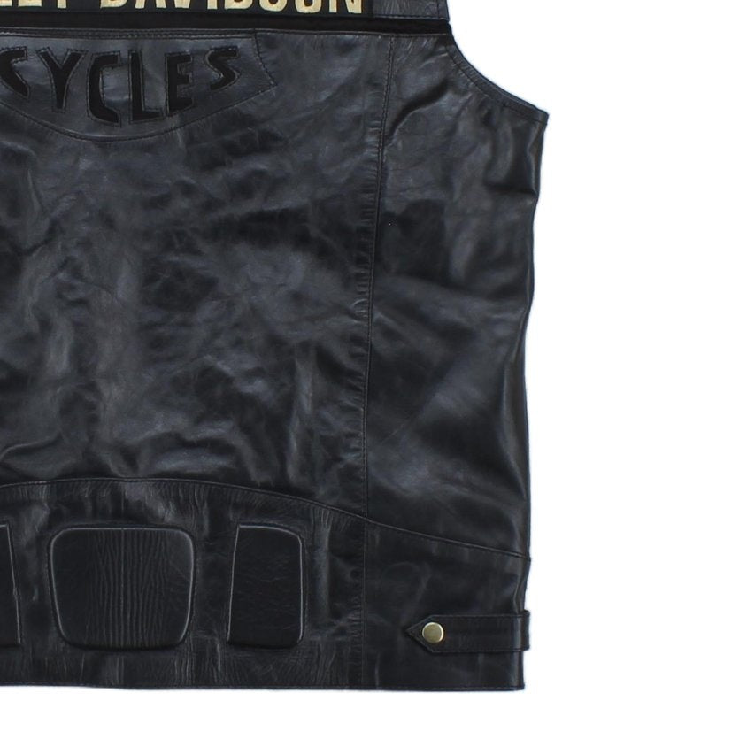 Mens Custom Leather Vest Jacket Sleeveless