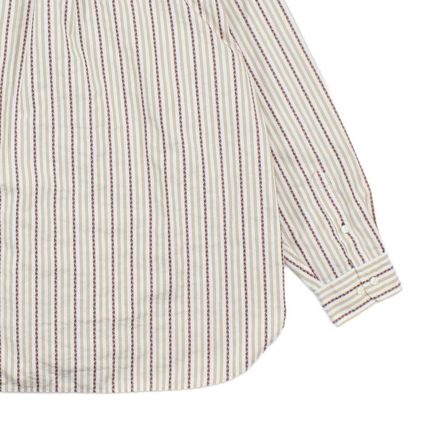 Mens Striped Shirt Button Up Cotton