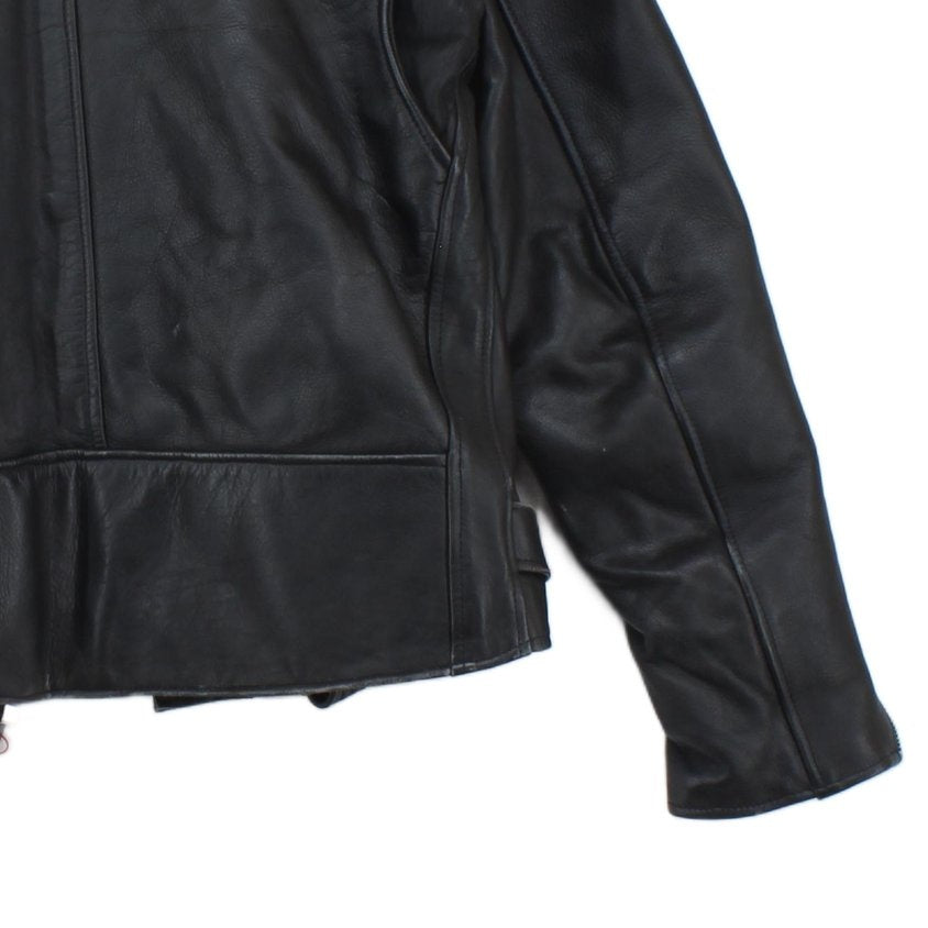 Mens Leather Biker Jacket Studded