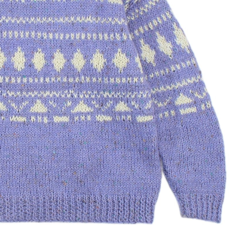 Womens Fair Isle Jumper Chunky Knit Knit