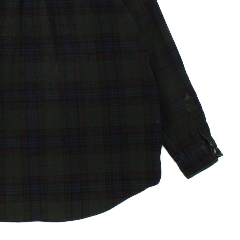 Mens Corduroy Shirt Button Down Classic Plaid Tall