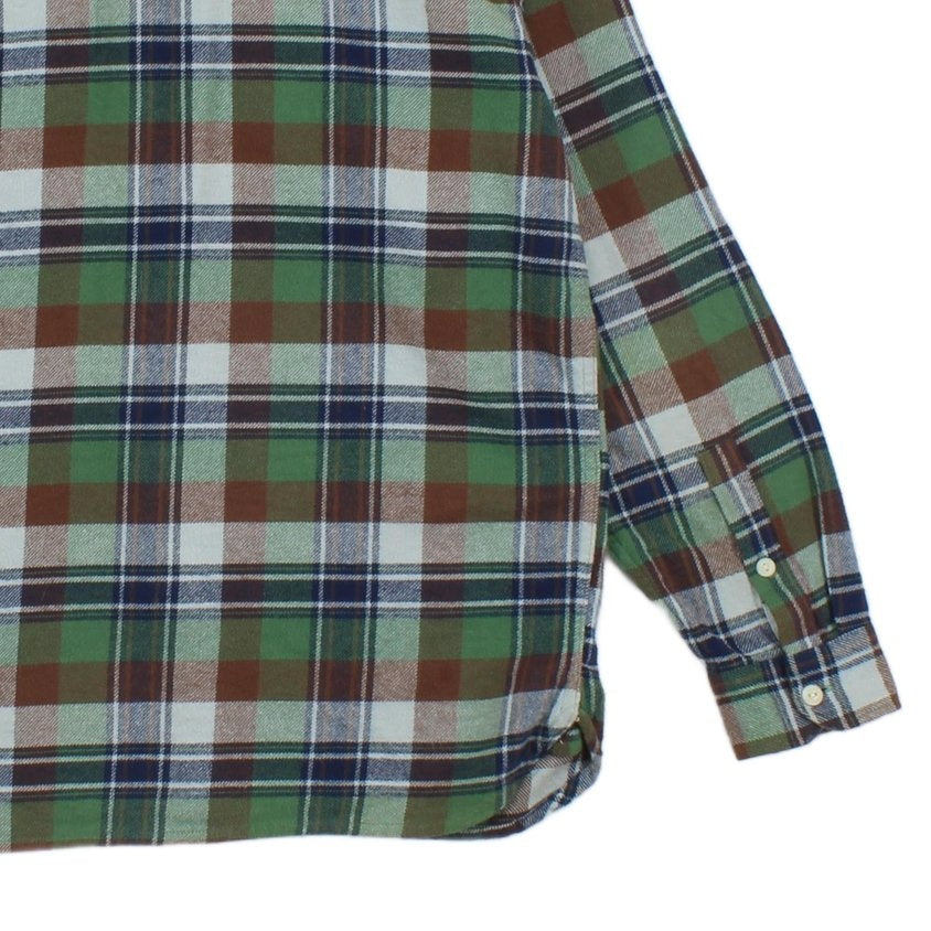 Mens Flannel Shirt Long Sleeve Relaxed Check