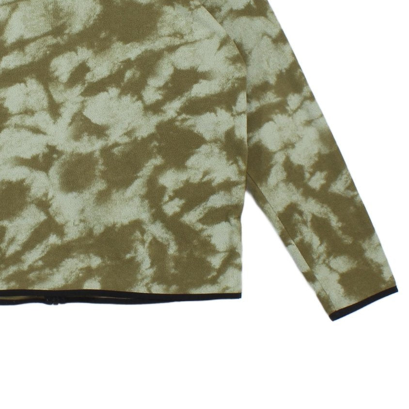 Mens Camo Fleece Jacket Lightweight Full Zip Outdoor
