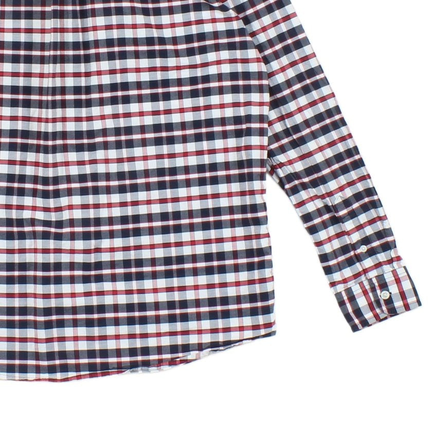 Mens Plaid Shirt Long Sleeve Button Up