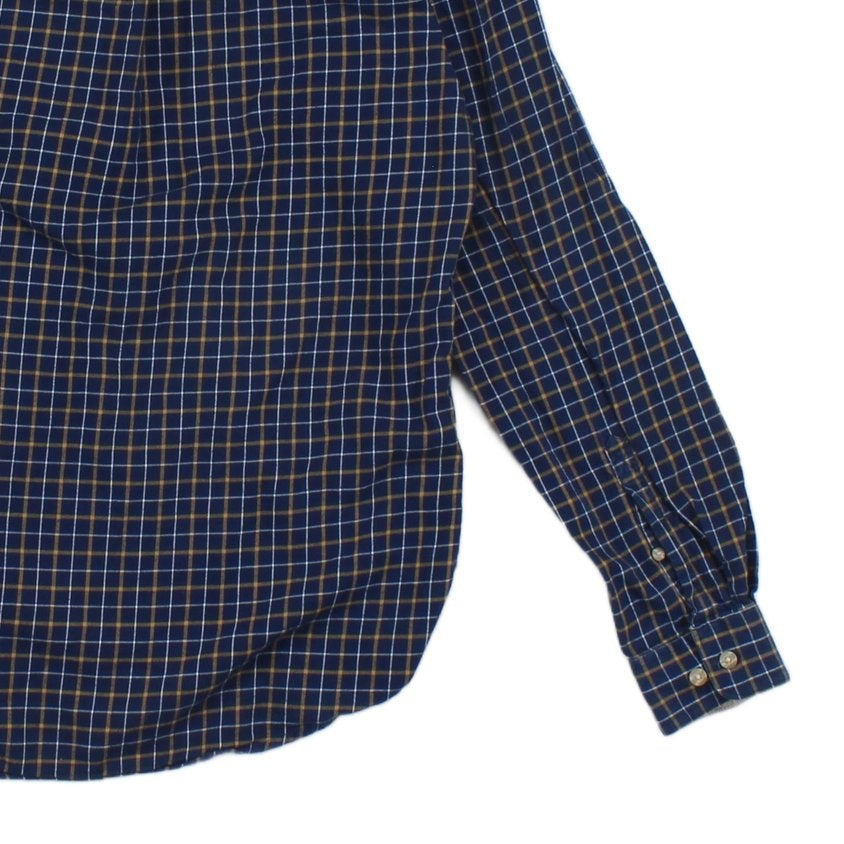 Mens Check Shirt Button Up Classic