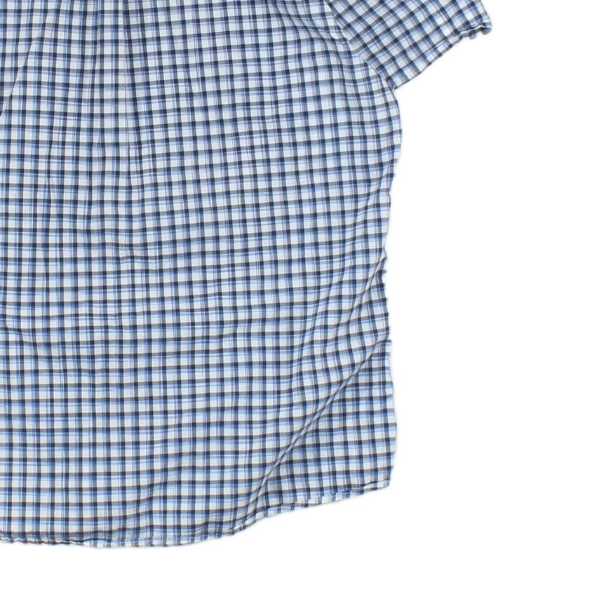 Mens Plaid Shirt Button Up Summer
