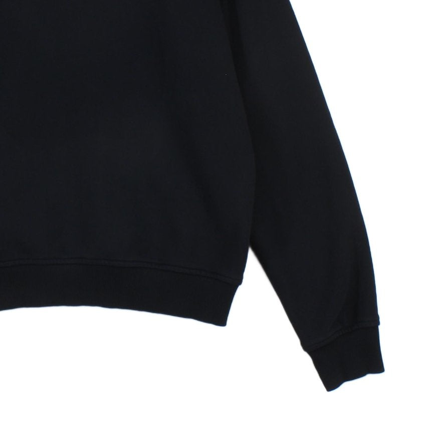 Mens Hoodie Embroidered Denim Streetwear