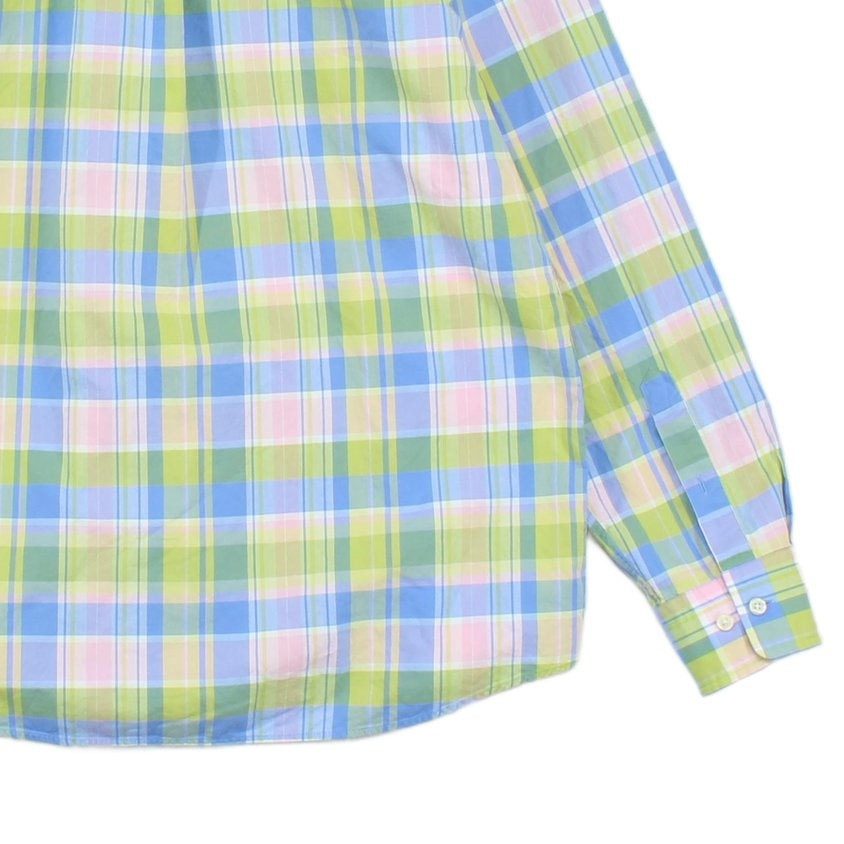 Mens Plaid Shirt Long Sleeve Button Up