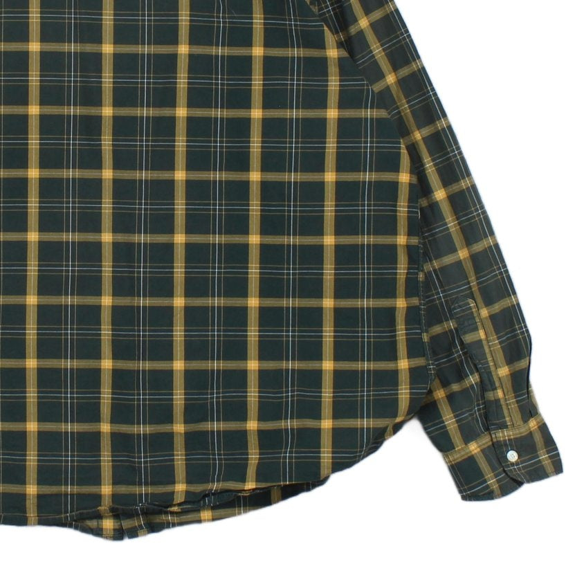 Mens Plaid Shirt Button Up Long Sleeve