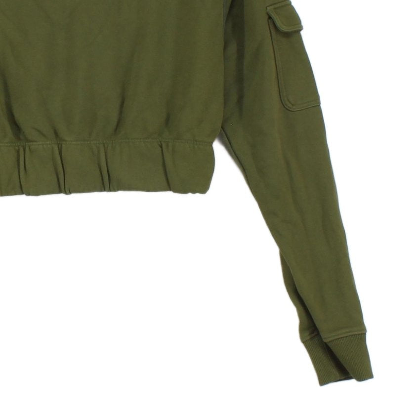 Womens Cropped Sweatshirt Cargo