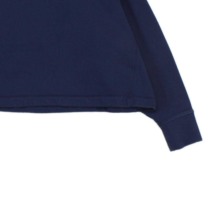 Womens Oversized Sweatshirt Cropped Logo Pullover