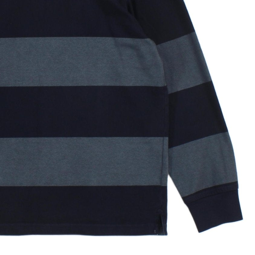 Mens Striped Polo Shirt Long Sleeve
