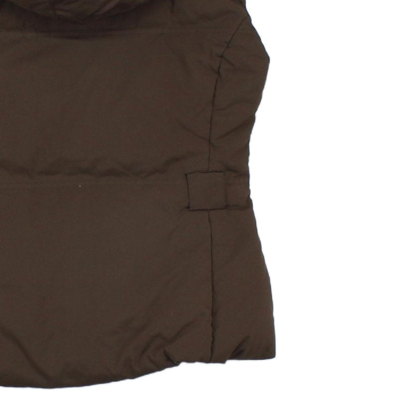 Womens Down Bodywarmer Hooded Puffed Sleeveless