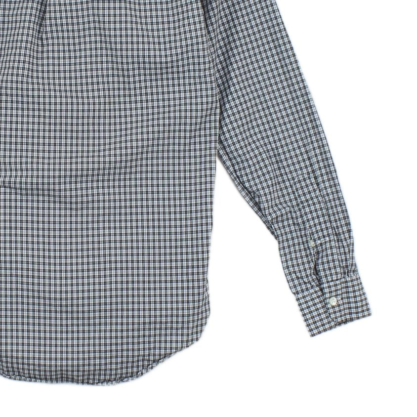 Mens Check Shirt Long Sleeve Button Up