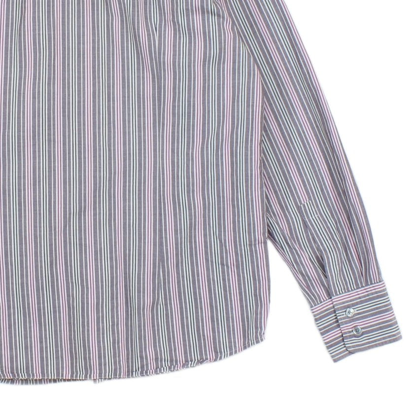 Mens Striped Shirt Made In Italy Button Up