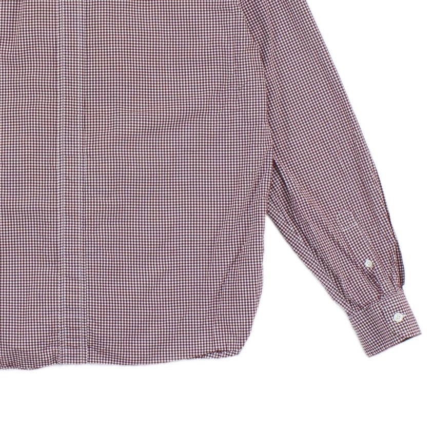 Mens Check Shirt Button Up Long Sleeve