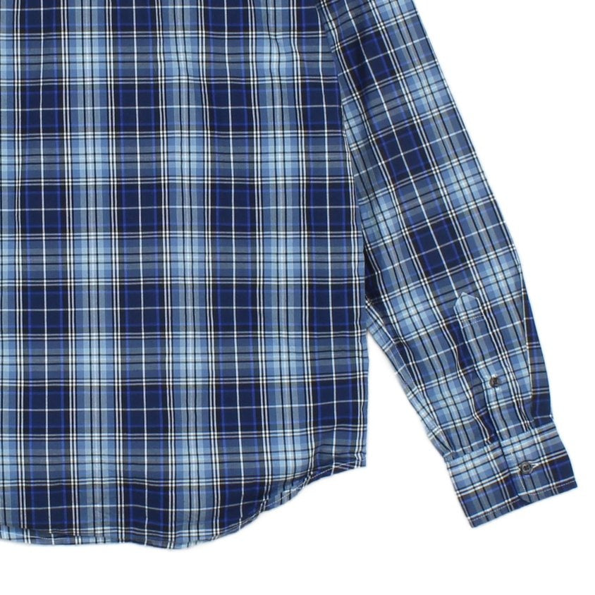 Mens Plaid Shirt Button Up Long Sleeve