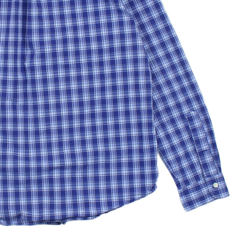 Mens Plaid Shirt Button Down Long Sleeve