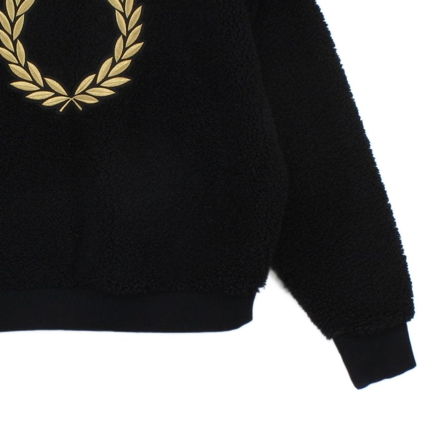 Womens 1/4 Zip Sweatshirt Oversized Sherpa Fleece