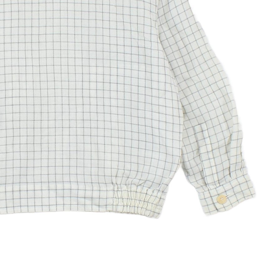 Mens Linen Jacket Check Full Zip