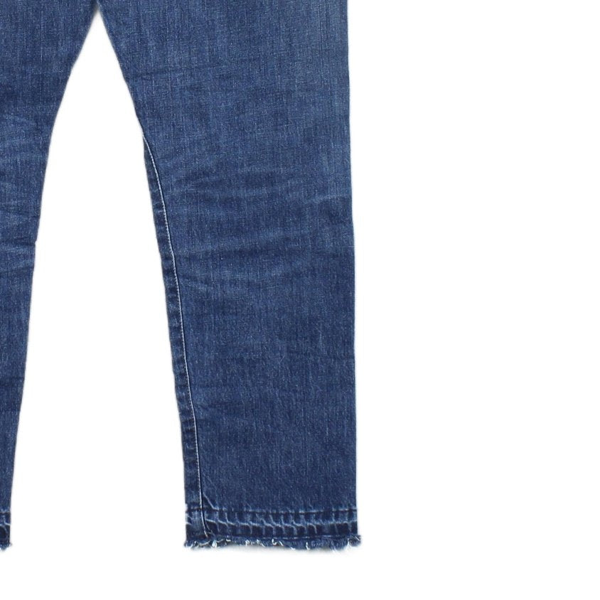 Mens Sullivan Crop Jeans Distressed Raw Hem