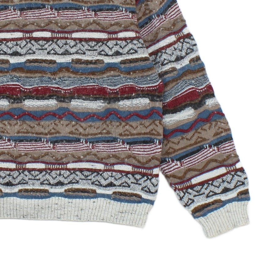 Mens 3D Knit Jumper Made In Italy