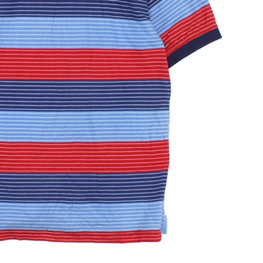 Mens Striped Polo Shirt Short Sleeve Classic