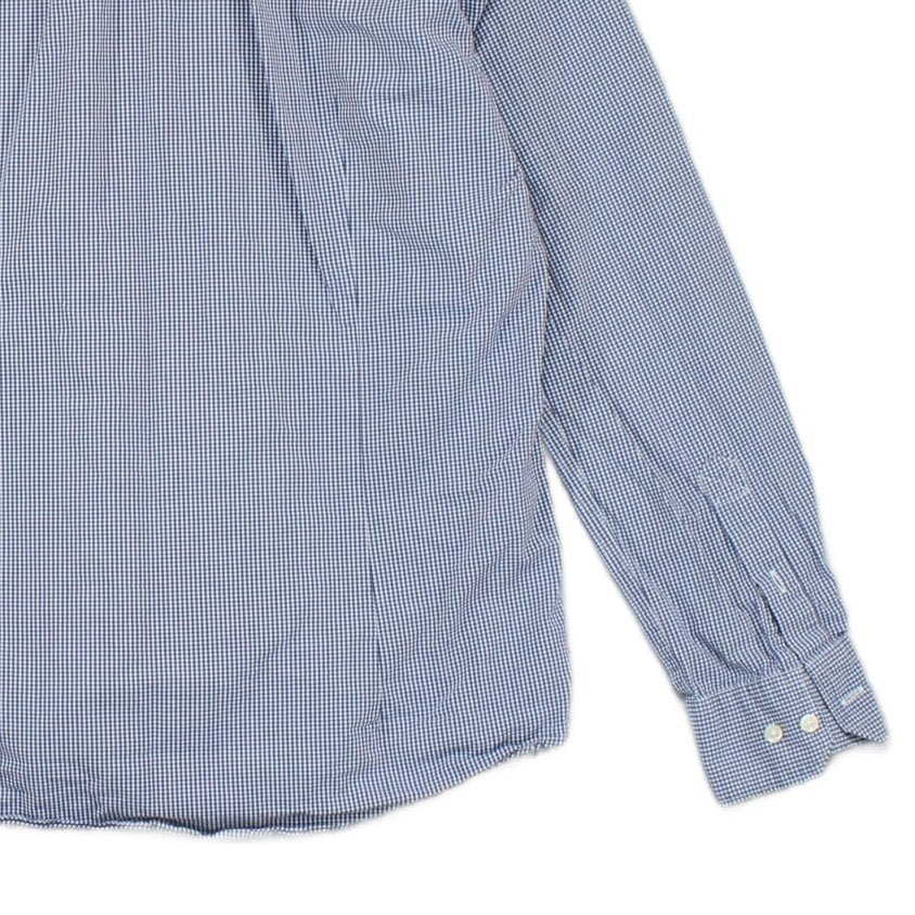Mens Check Shirt Tailored Button Up Long Sleeve