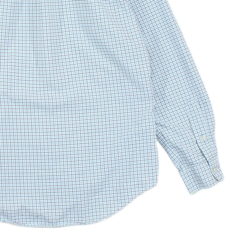 Mens Check Shirt Custom Fit Long Sleeve