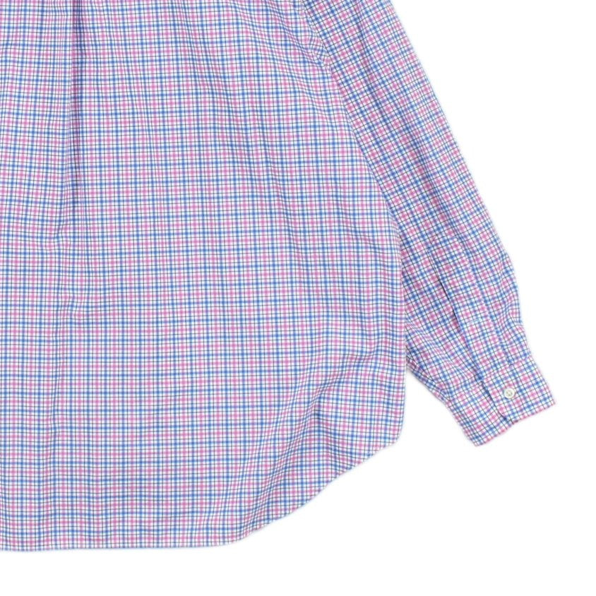 Mens Check Shirt Stretch Button Up