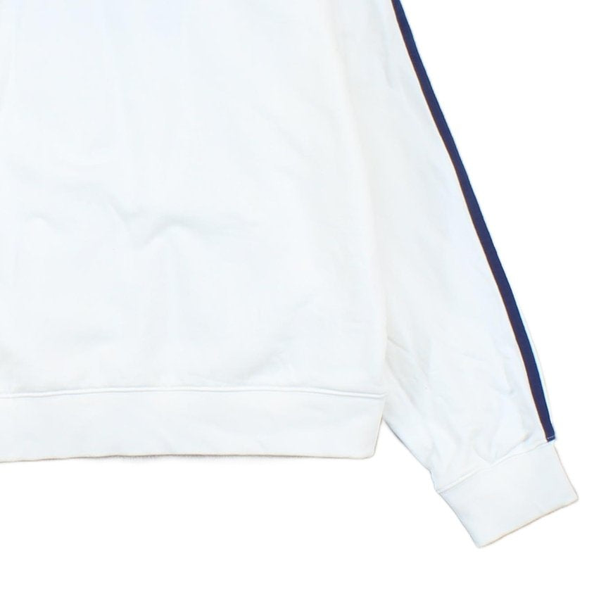 Womens Sweatshirt Embroidered Logo Stripes