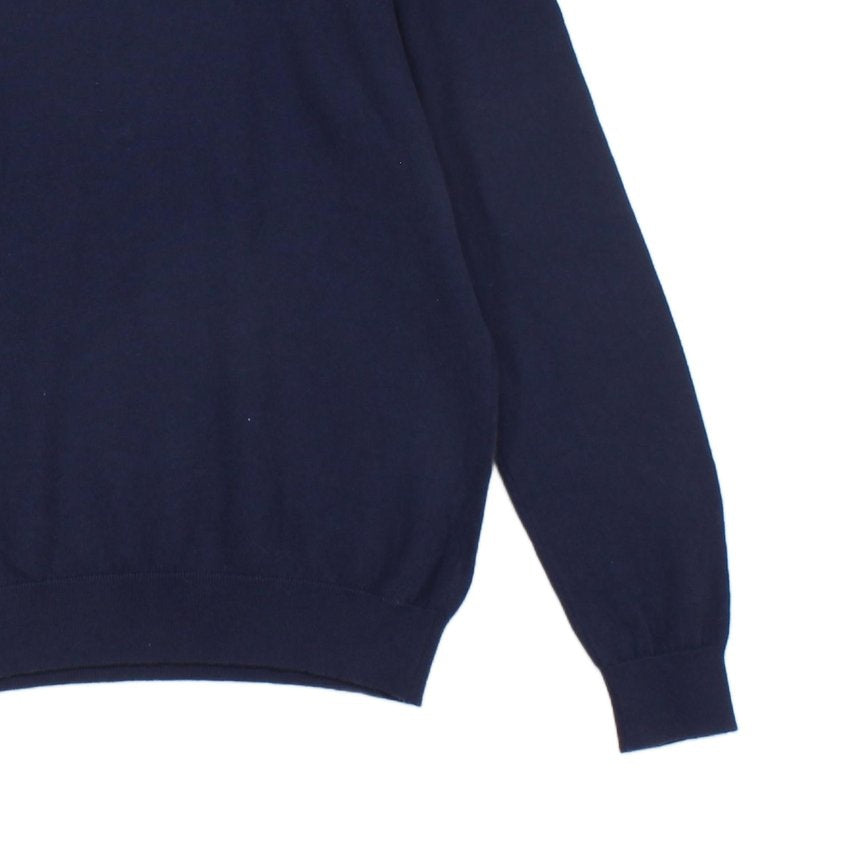 Mens Jumper Crew Neck Knit Cotton Wool