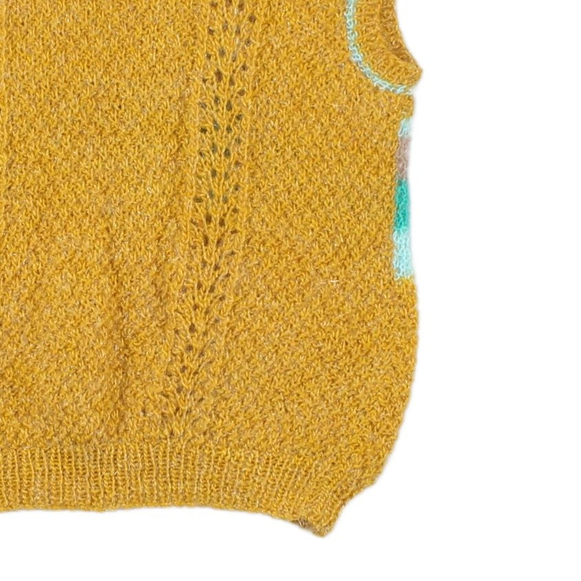 Womens Vest Jumper Retro Mohair Wool