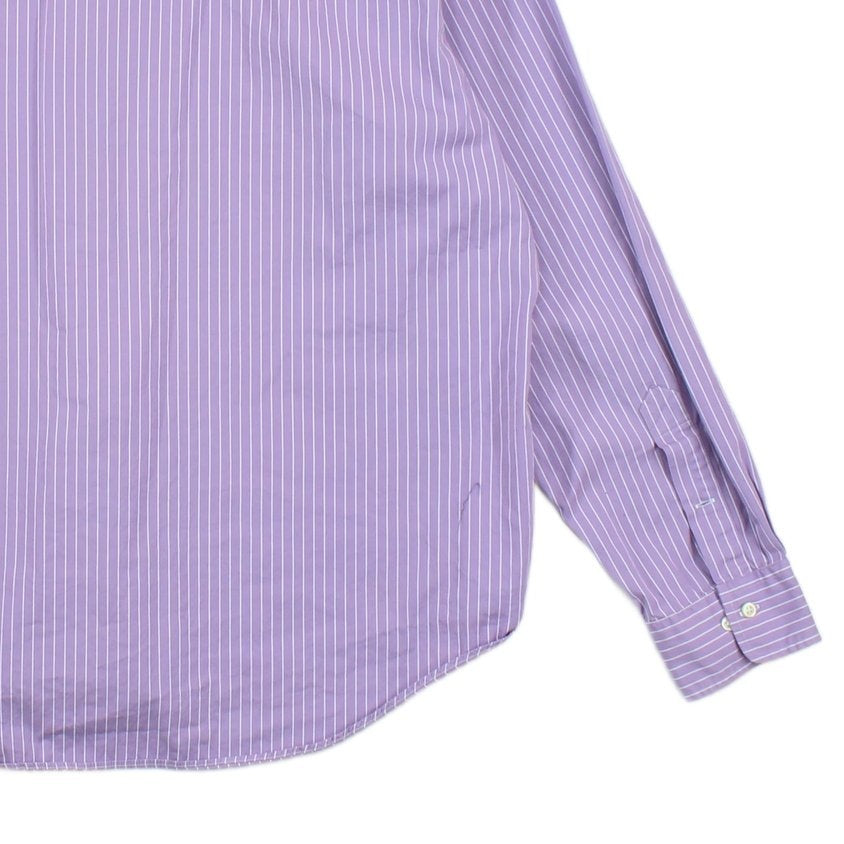 Mens Striped Shirt Long Sleeve Button Up