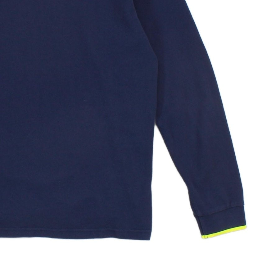 Mens Polo Shirt Made In Portugal Long Sleeve Button Cotton