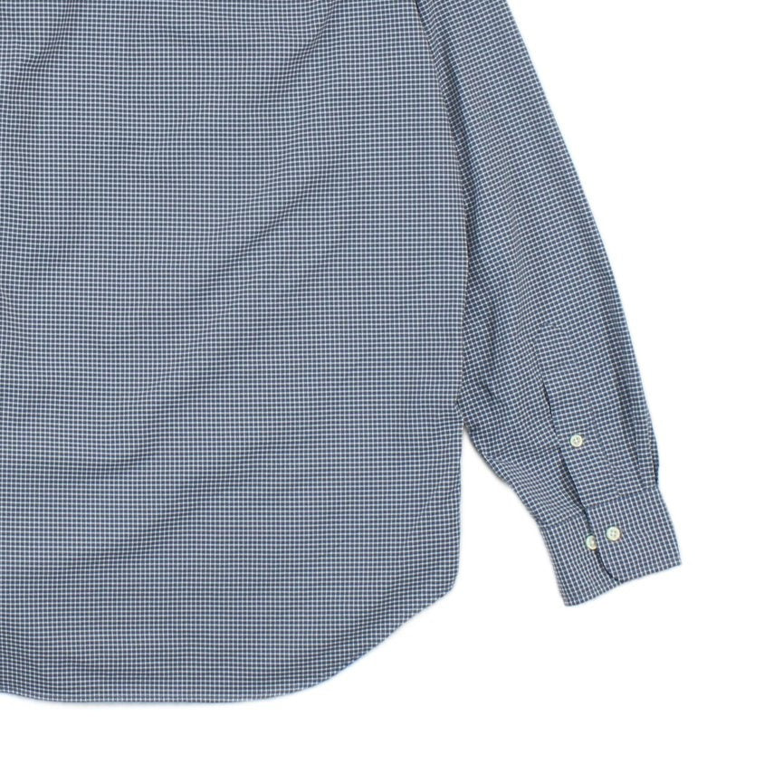Mens Check Shirt Button Down Long Sleeve Performance