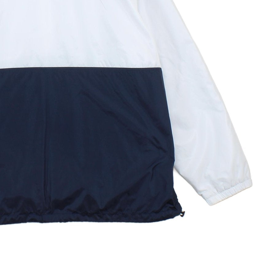 Mens Windbreaker Jacket 1/4 Zip Hooded Lightweight Logo