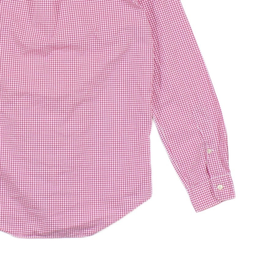 Mens Check Shirt Long Sleeve Slim Fit