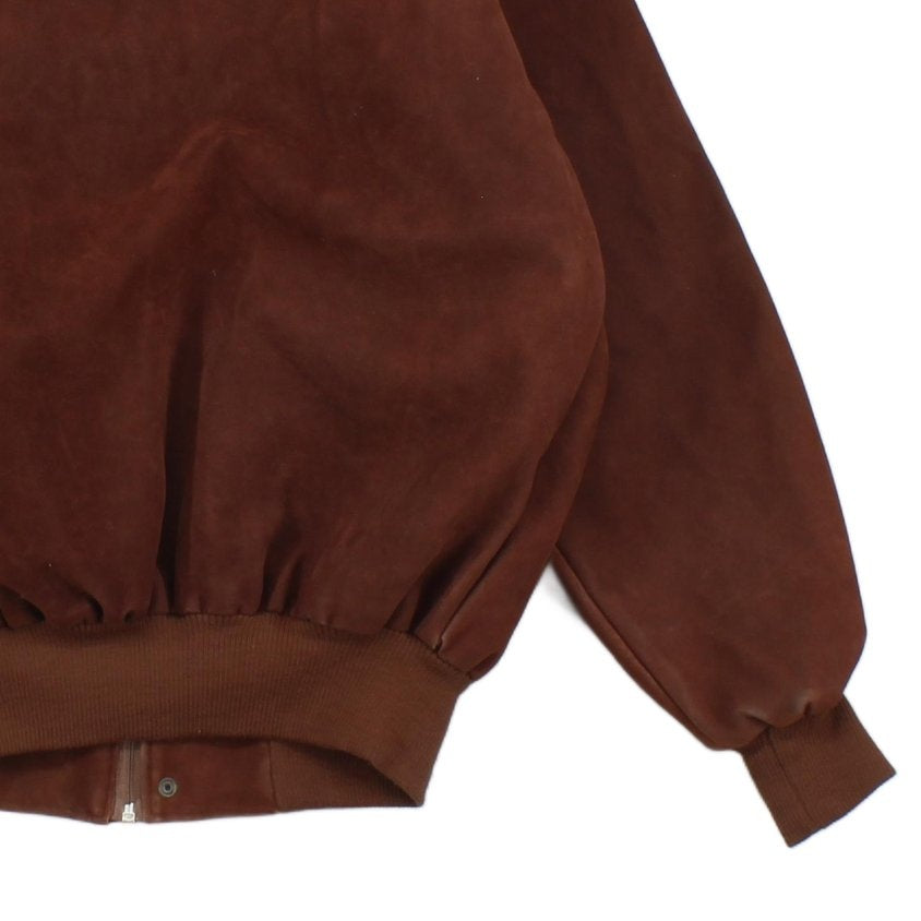 Mens Suede Jacket Made In Italy Full Zip
