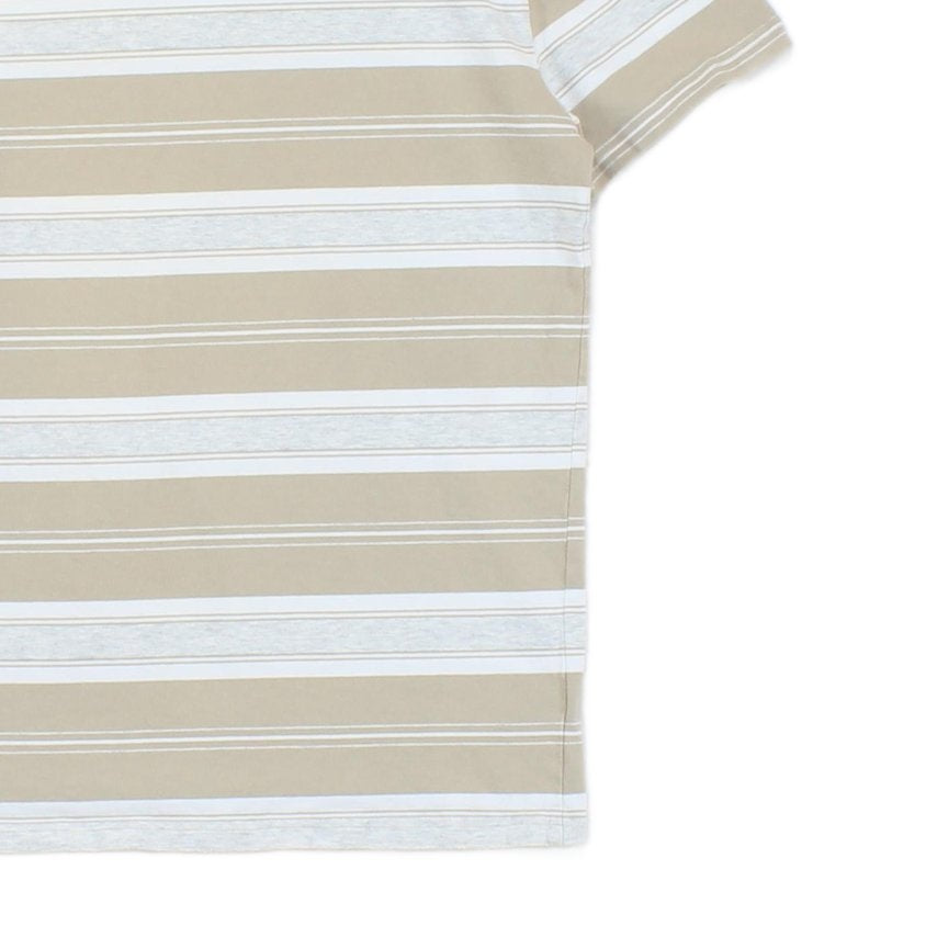 Mens Striped T-Shirt Crew Neck Short Sleeve