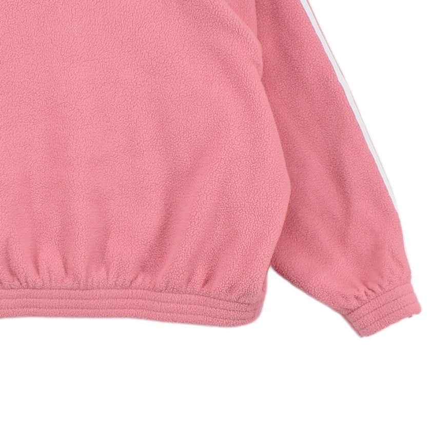 Womens 1/4 Zip Fleece Retro Oversized