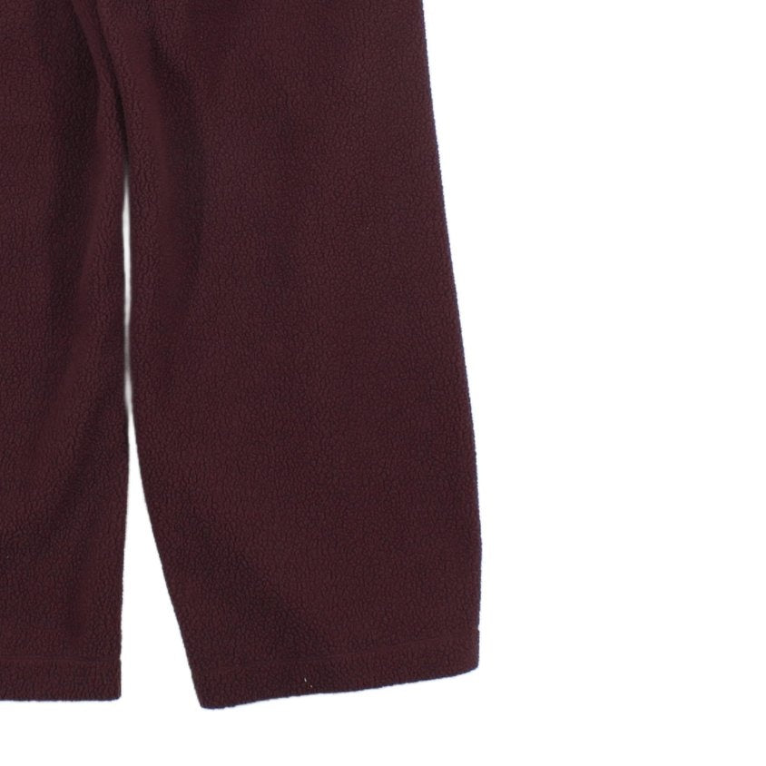 Womens Fleece Joggers Elastic Wide Leg