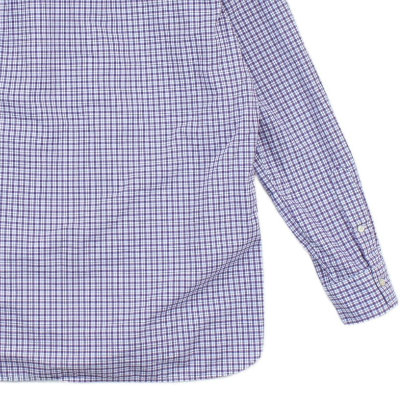 Mens Plaid Shirt Stretch Long Sleeve