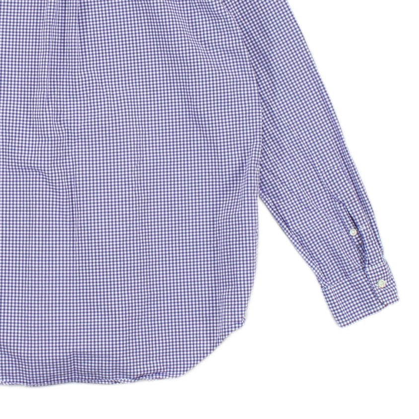 Mens Check Shirt Classic Gingham Long Sleeve