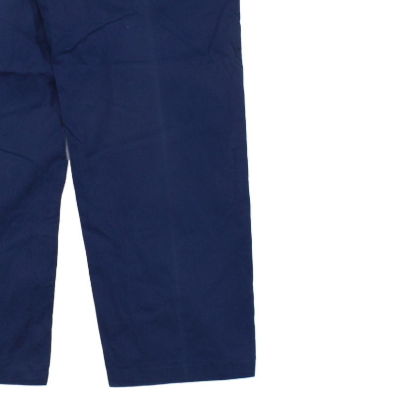 Mens Chino Trousers Straight Leg Button
